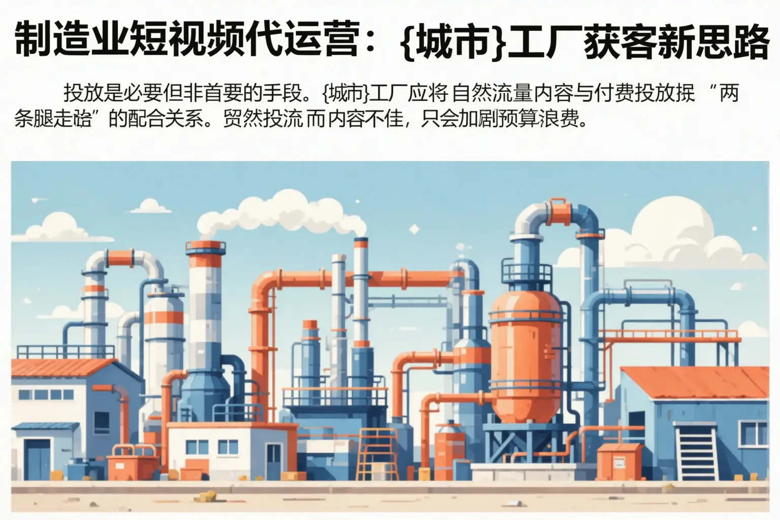 制造业短视频代运营：可克达拉工厂获客新思路