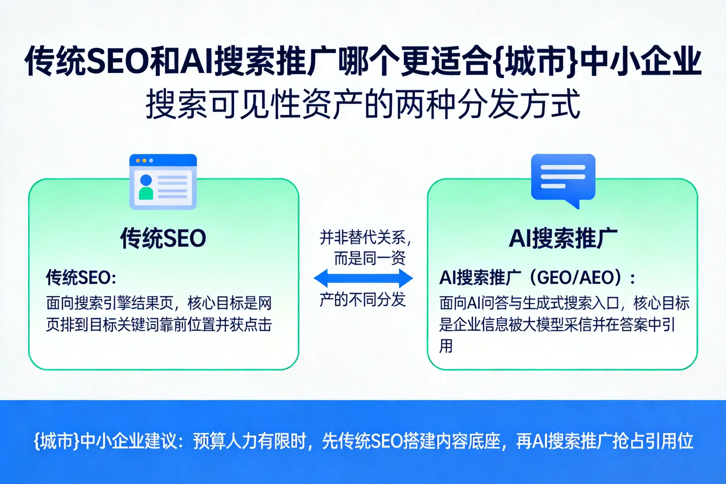 传统SEO和AI搜索推广哪个更适合可克达拉中小企业