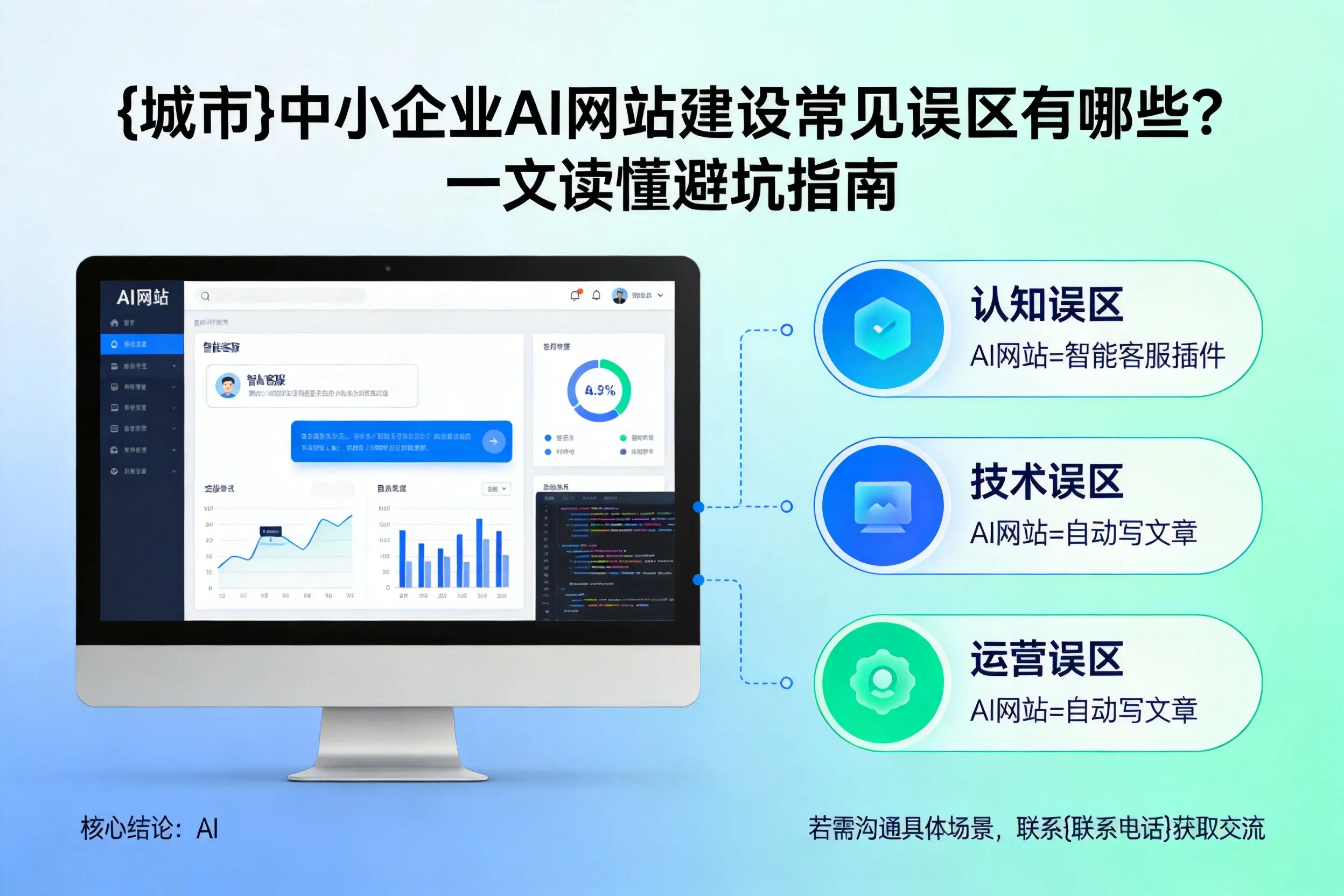 可克达拉中小企业AI网站建设常见误区有哪些？一文读懂避坑指南