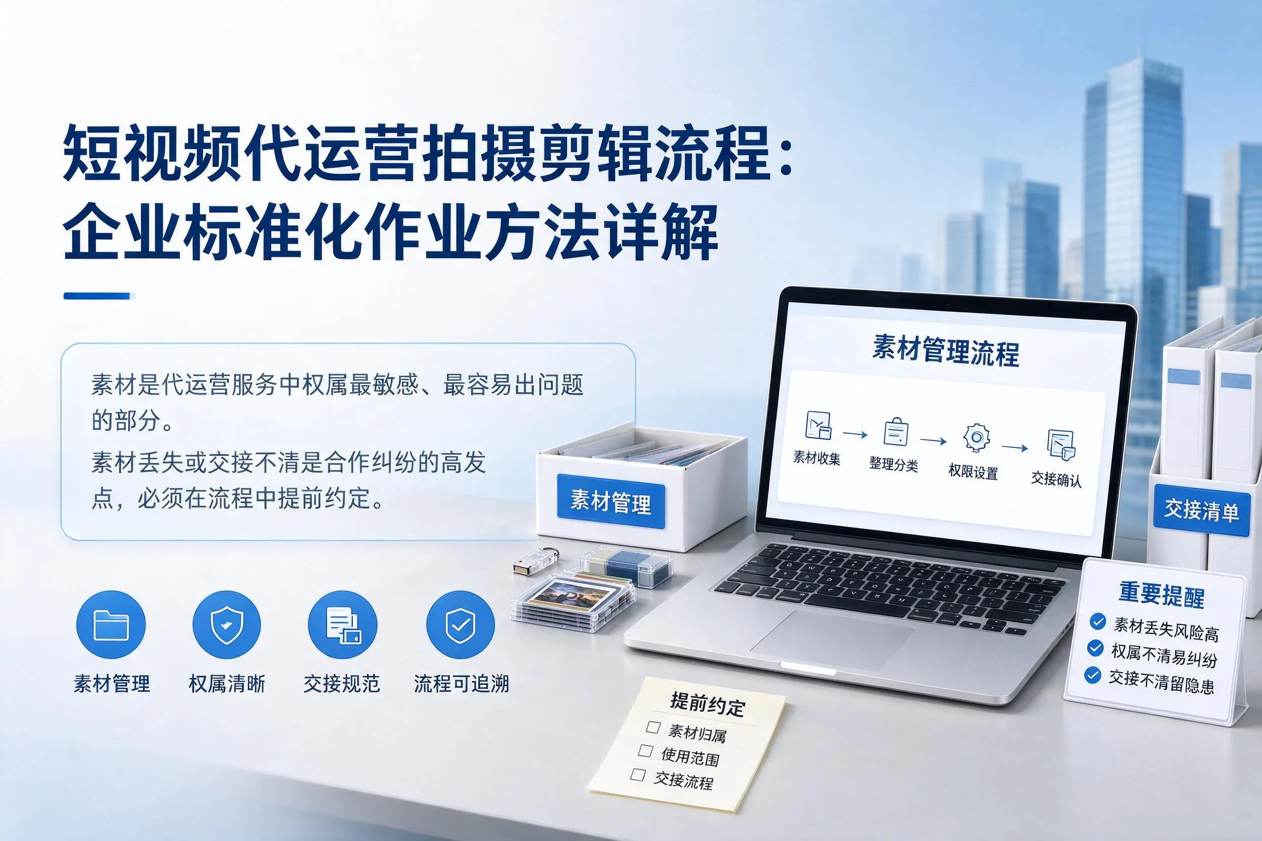短视频代运营拍摄剪辑流程：可克达拉企业标准化作业方法详解