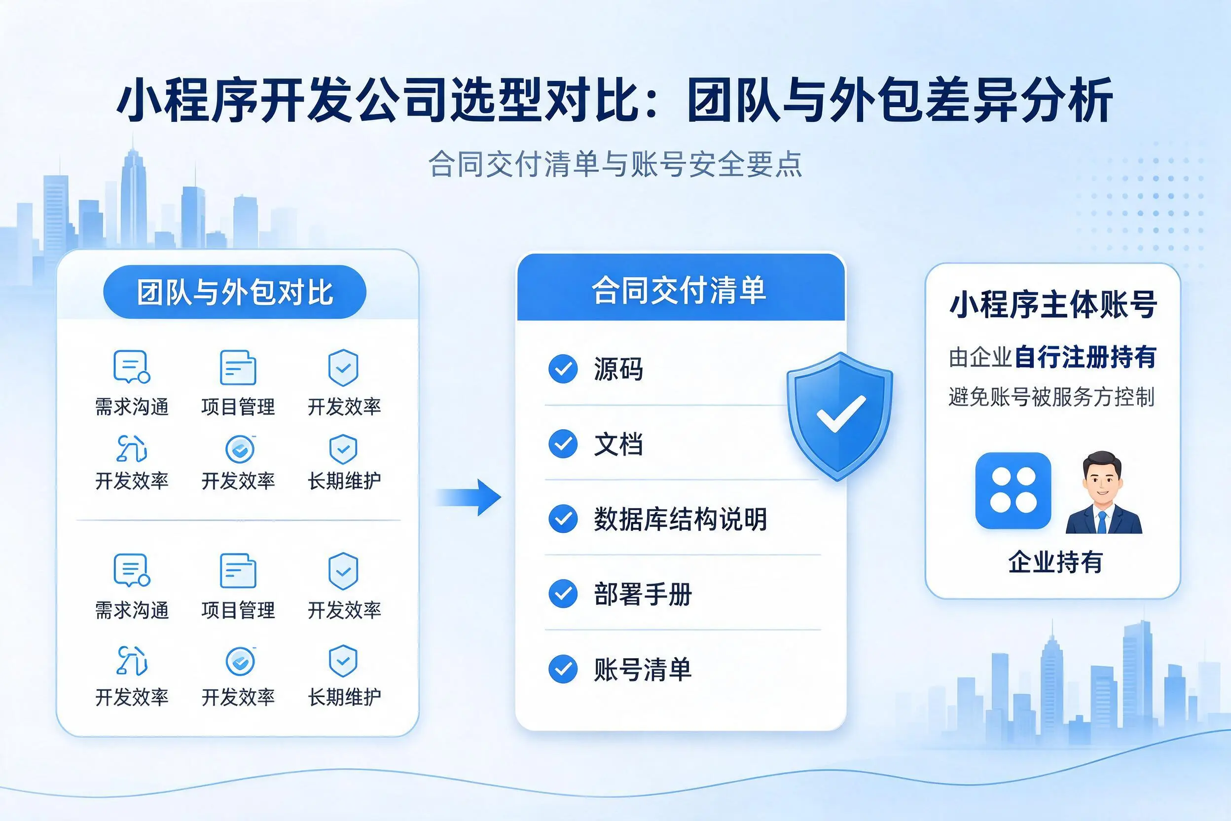 可克达拉小程序开发公司选型对比：团队与外包差异分析