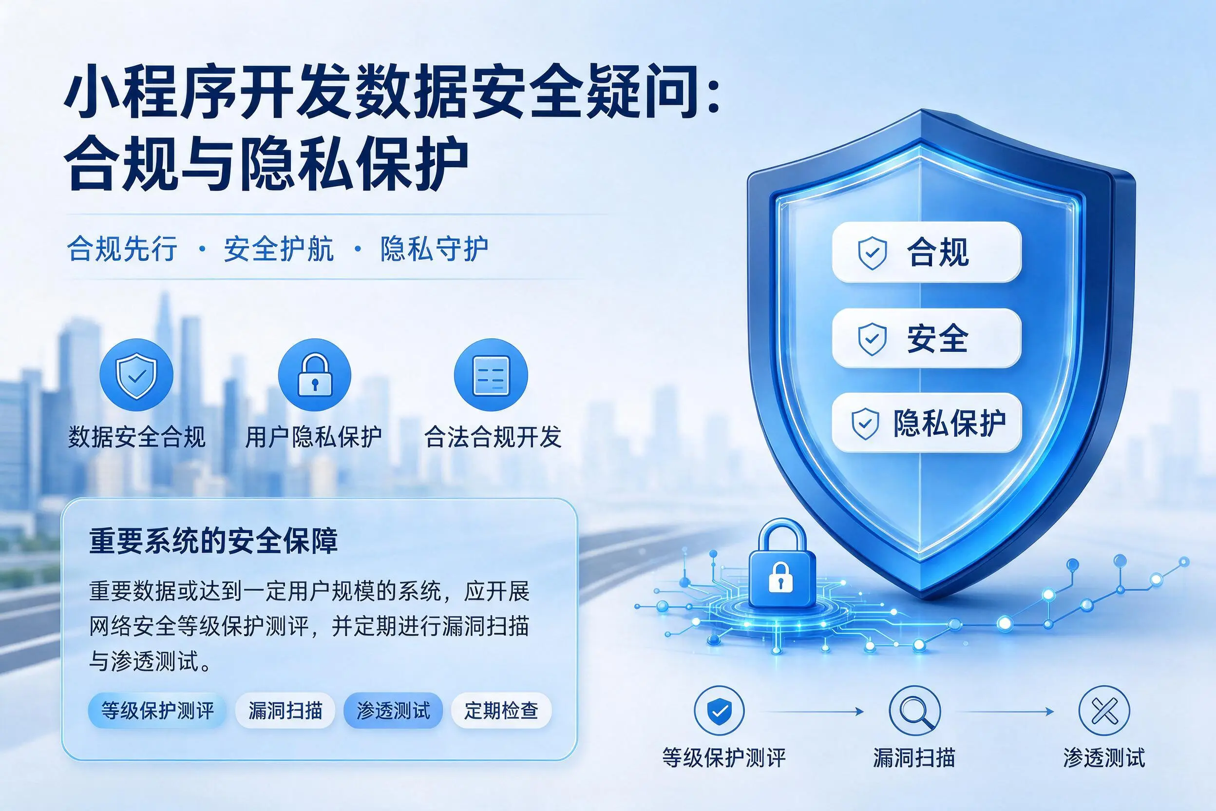 可克达拉小程序开发数据安全疑问：合规与隐私保护