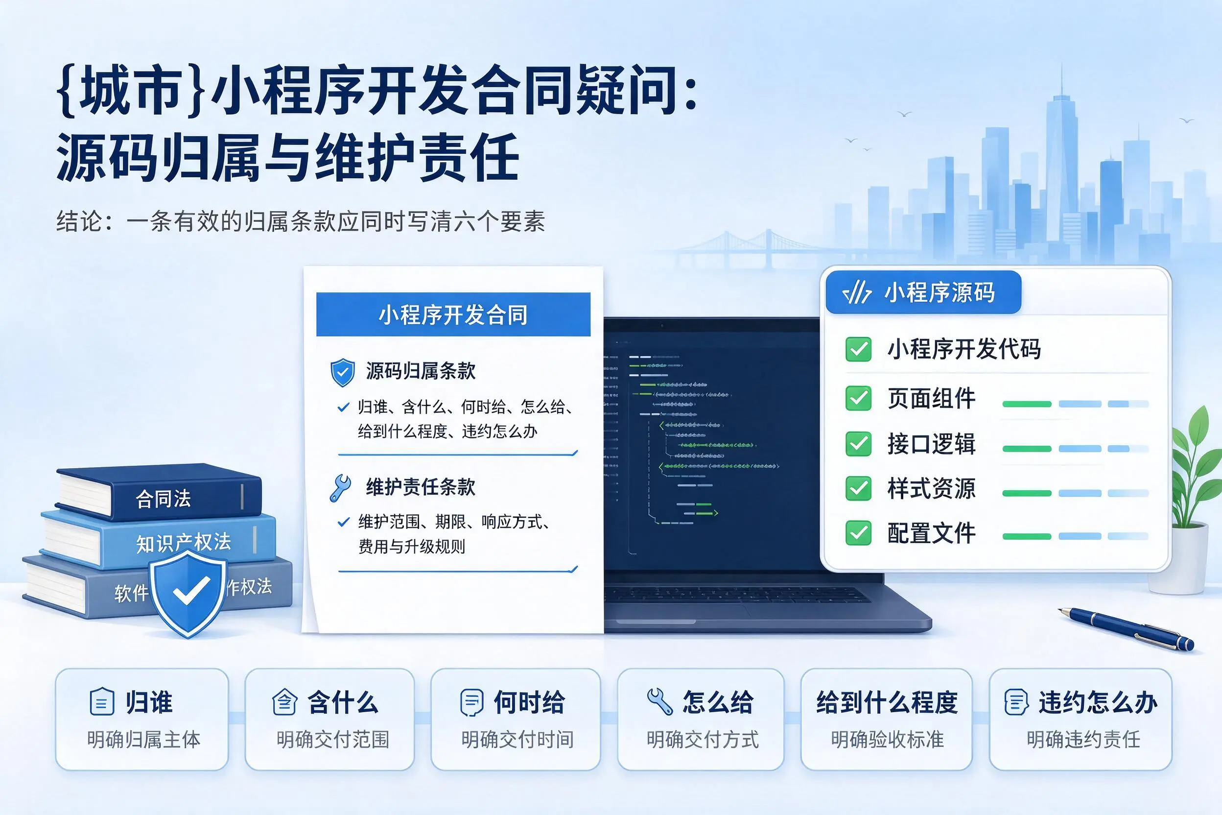 可克达拉小程序开发合同疑问:源码归属与维护责任