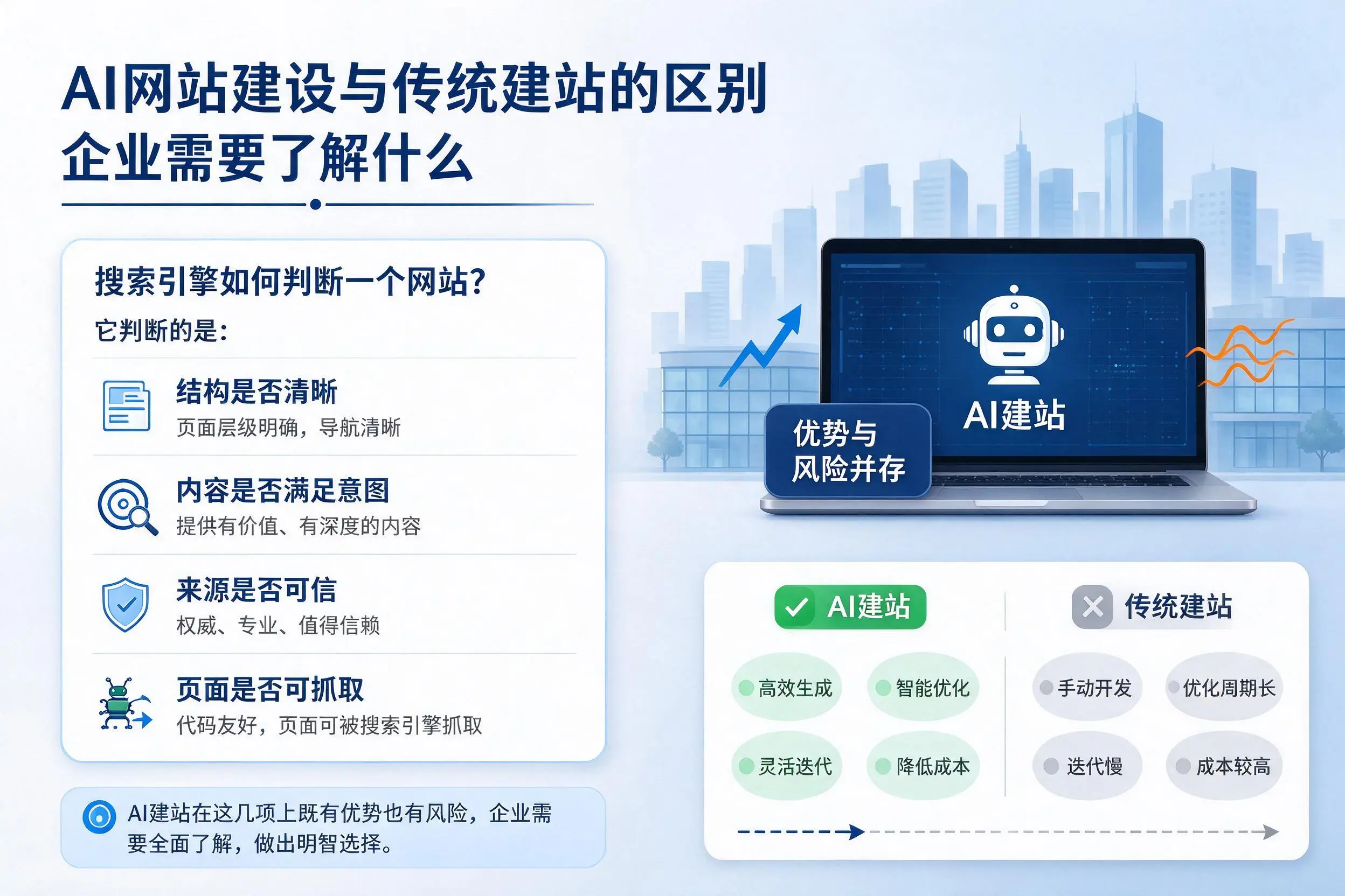 AI网站建设与传统建站的区别,可克达拉企业需要了解什么