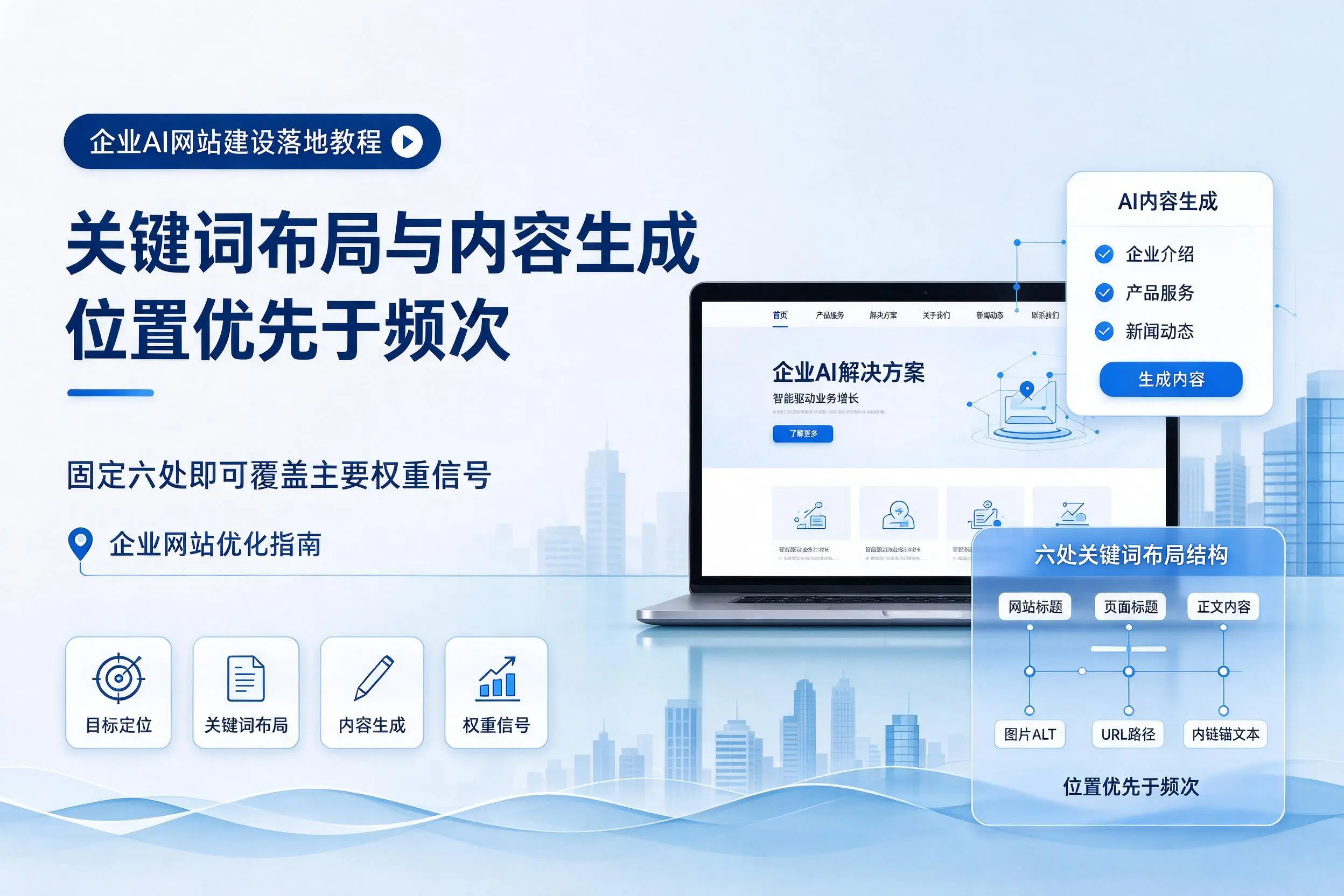 可克达拉企业AI网站建设落地教程：关键词布局与内容生成